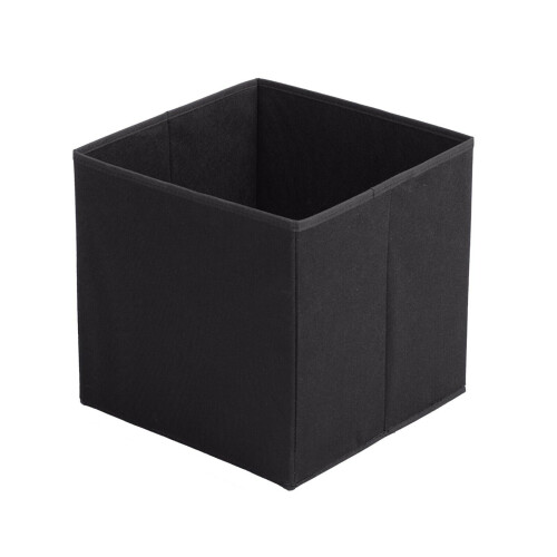 (Black, 3pc) Foldable Storage Boxes Cubes Collapsible Large Folding Organiser Baskets 31x31cm