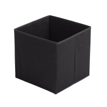 (Black, 4pc) Foldable Storage Boxes Cubes Collapsible Large Folding Organiser Baskets 31x31cm