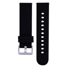 Silicone Wristband for Gizmowatch Universal 20mm Child Kid Watches Adjustable Replacement Black