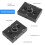 3.5mm Audio Switcher, 2 Input 1 Output/1 Input 2 Output Audio Splitter Switcher, Audio Switcher Box, One-Key Mute Button 7
