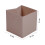 (Taupe, 4pc) Foldable Storage Boxes Cubes Collapsible Large Folding Organiser Baskets 31x31cm 3