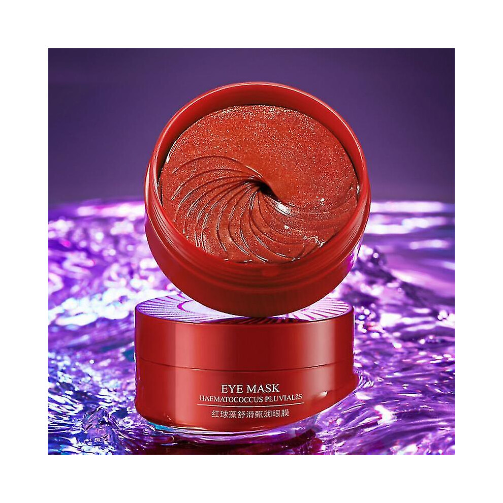 Red/Dark ( Chlorella) 60Pcs=30 Pairs Algae Eye Masks Remove Circles Moisturizing Lifting Collagen