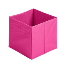 (Pink, 1pc) Foldable Storage Boxes Cubes Collapsible Large Folding Organiser Baskets 31x31cm