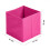 (Pink, 1pc) Foldable Storage Boxes Cubes Collapsible Large Folding Organiser Baskets 31x31cm 3
