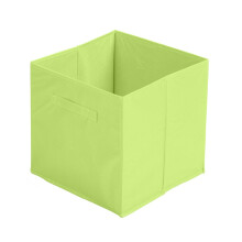 (Green, 2pc) Foldable Storage Boxes Cubes Collapsible Large Folding Organiser Baskets 31x31cm