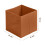(Brown, 4pc) Foldable Storage Boxes Cubes Collapsible Large Folding Organiser Baskets 31x31cm 3