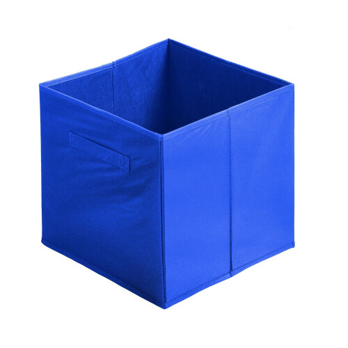 (Blue, 1pc) Foldable Storage Boxes Cubes Collapsible Large Folding Organiser Baskets 31x31cm