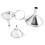 3 Pack Stainless Steel Funnels Set for Kitchen Use Filling Bottles Liquor Flask Tiny Spice Cooking Powder Water 1