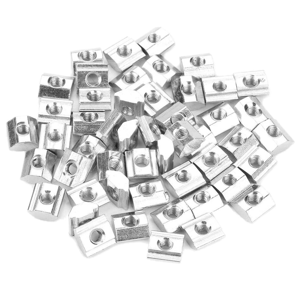 50Pcs Carbon Steel Sliding T-Slot Nut for 20 Series Aluminum Profile Accessories M3x10x5-image-OPC-PDQJWR8-NEW