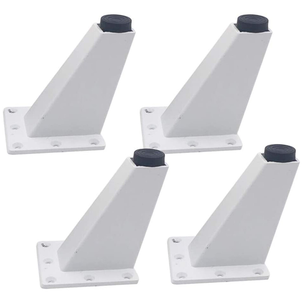 4 Pcs 8cm Adjustable Metal Furniture Leg Thick Aluminum Alloy Table Cabinets Feet Sofa Bed TV Cabinet Legs -White-image-OPC-PDQJXSM-NEW
