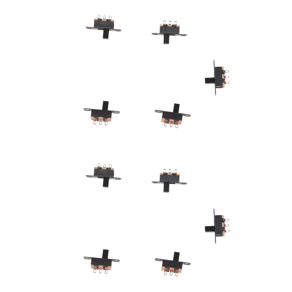 10 Pcs 50V 0.5A 3 Pin 2 Position On/Off 1P2t Spdt Slide Switch 3 Pin 4851062722364