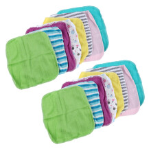 Baby Face Washers Hand Towels Cotton Wipe Wash Cloth 16Pcs/Pack