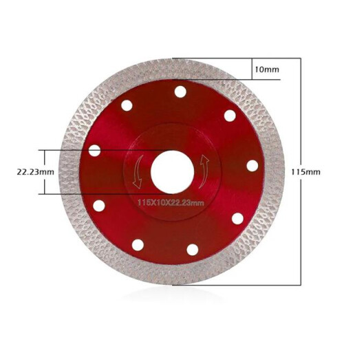GOBEST 115mm 22.2 bore super thin tile cutting diamond disc mesh segment 1
