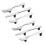 6 Pcs Silver Kitchen Cabinet Drawer Pull Handles Knobs (Knife Fork Spoon) 1