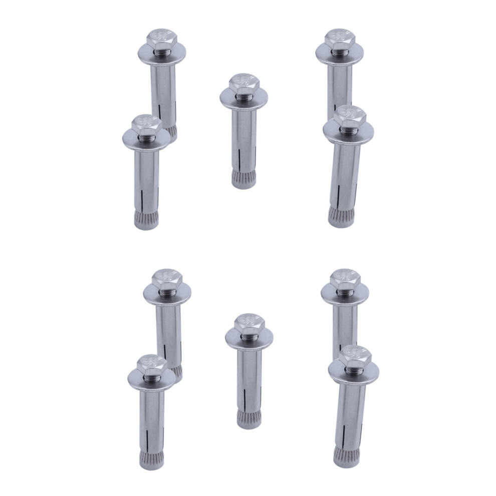 M6x40mm Repair Part Hex Head Sleeve Expansion Bolt Anchor Screws 10Pcs 4851062721220