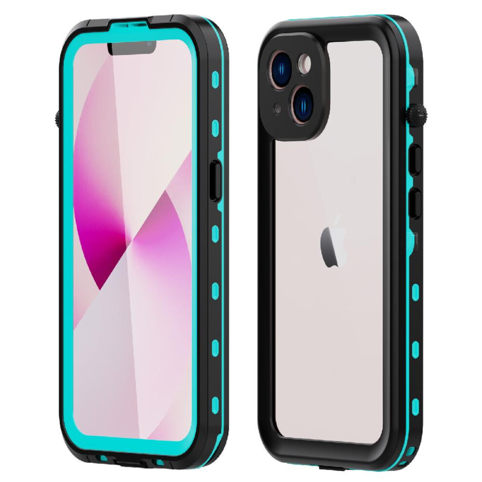 (Blue) Case For Iphone 14 In Screen Protector Ip68 Waterproof Full 12Ft Military Shockproof Waterproof Built Blue 764762612375