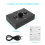 3.5mm Audio Switcher, 2 Input 1 Output/1 Input 2 Output Audio Splitter Switcher, Audio Switcher Box,One-Key Mute Button 10