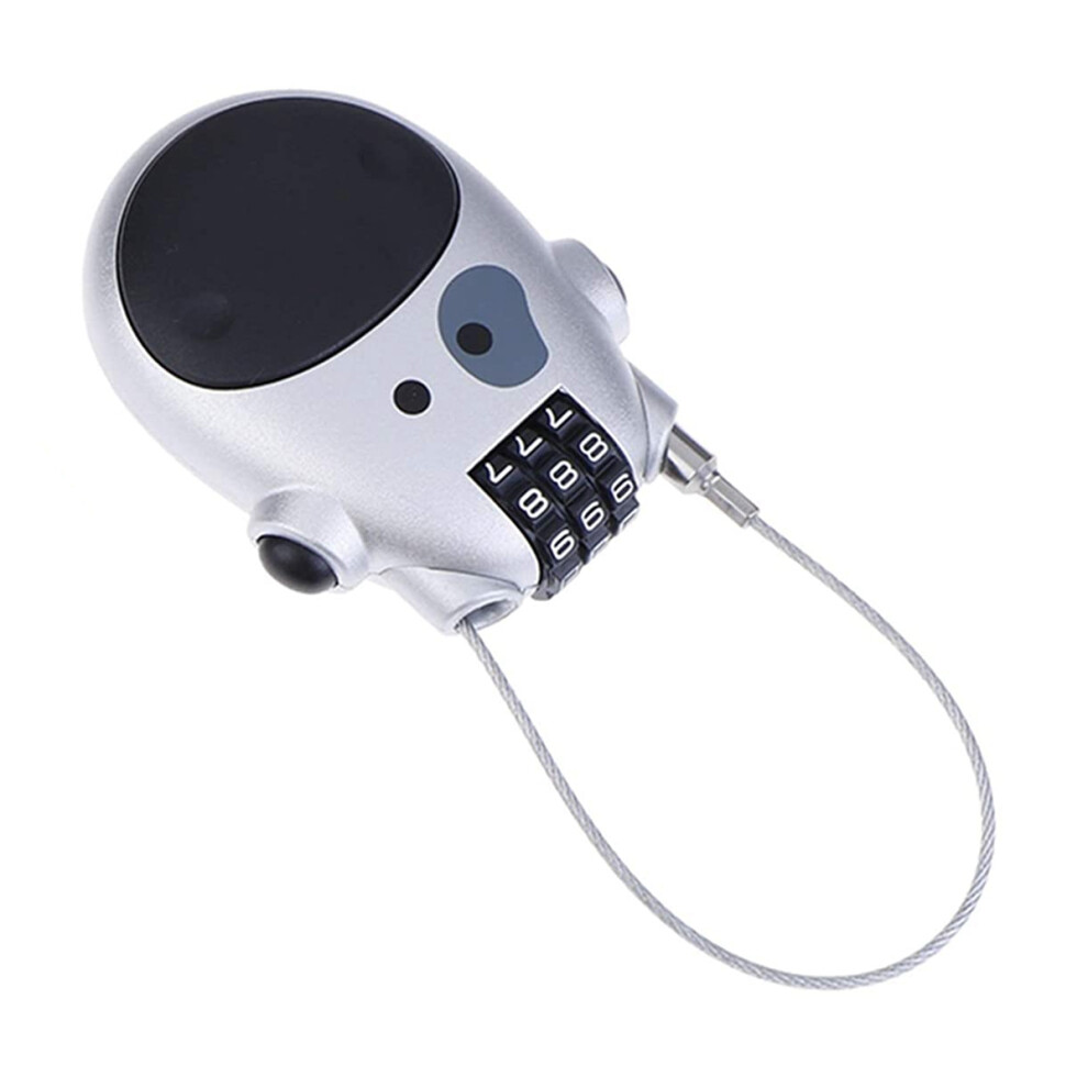 Password Helmet Lock with Steel Cable Bicycle Mini Burglar Lock Bike Accessories for Motorcycle Scooter-image-OPC-PDQK5ZK-NEW