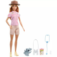 Barbie Karriere Puppe & Spielset, Zoologe mit Modepuppe, Kleidung und Zubehör