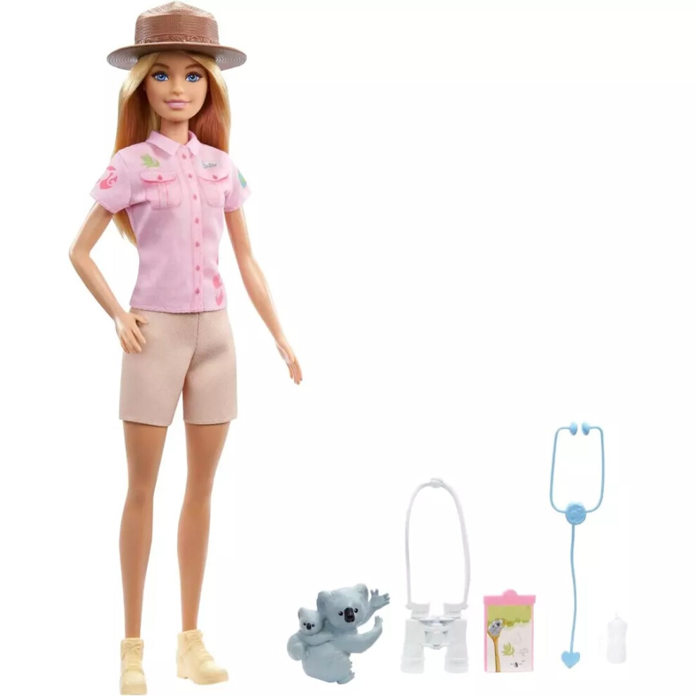 Mattel Barbie Career Zoologist 12" Doll And Playset Official