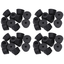 40 Pcs 21 x 12 mm Conical Recessed Foot Feet Rubber Buffer Material: Rubber