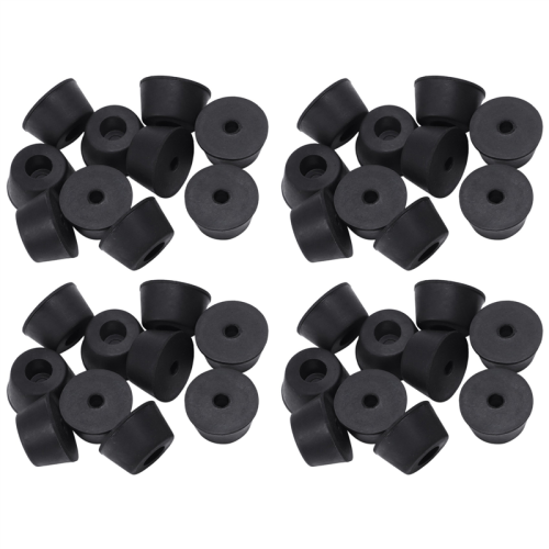 40 Pcs 21 x 12 mm Conical Recessed Foot Feet Rubber Buffer Material: Rubber