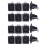 40Pcs Black XLR 3Pin Female Jack Panel Mount Chassis PCB Socket Connector 1