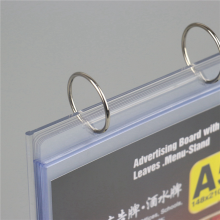 4X A4 Multi-Page Flip Display Card Label Display Stand Detachable Label Business Menu Holder