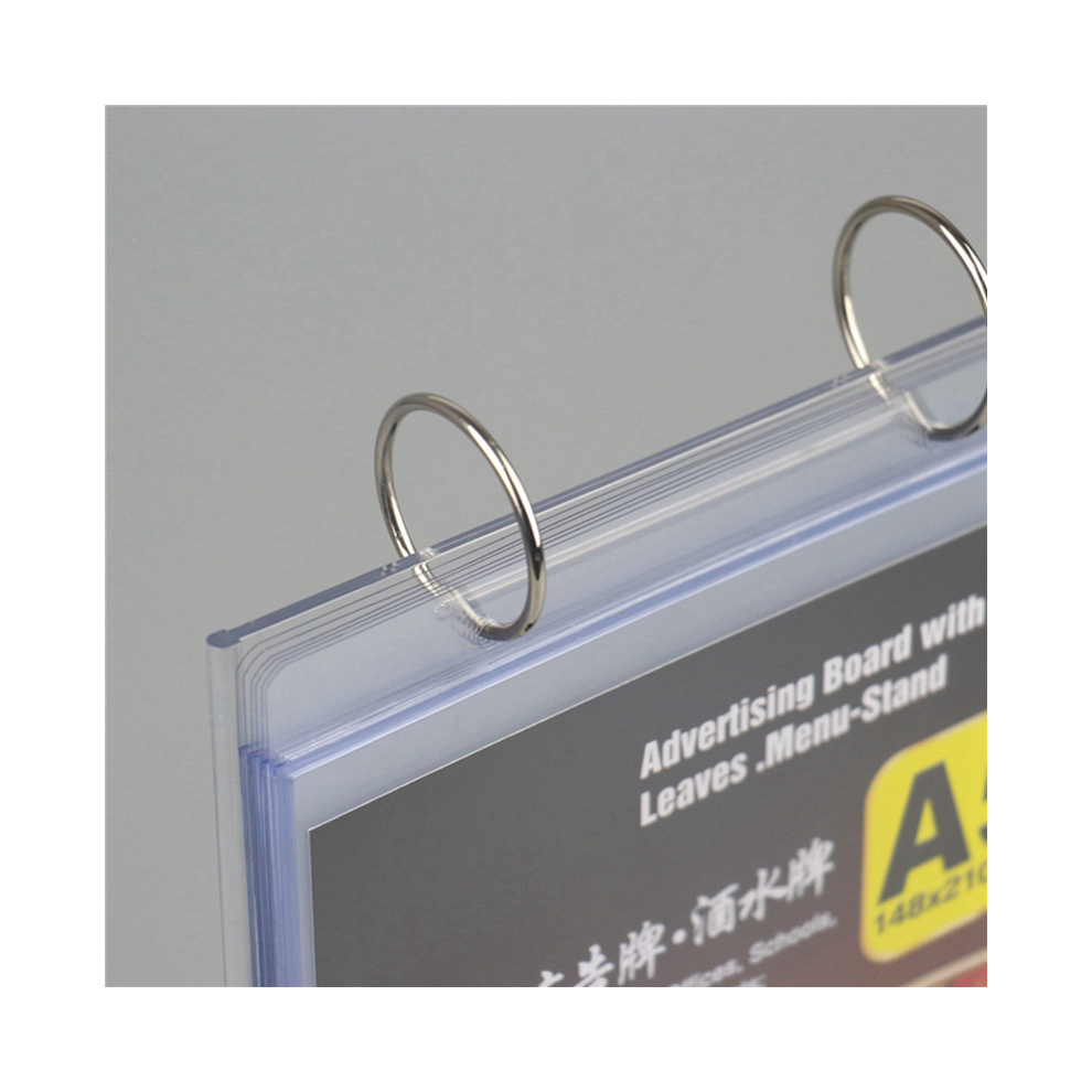 Jojomino 4X A4 Multi-Page Flip Display Card Label Display Stand Detachable Label Business Menu Holder