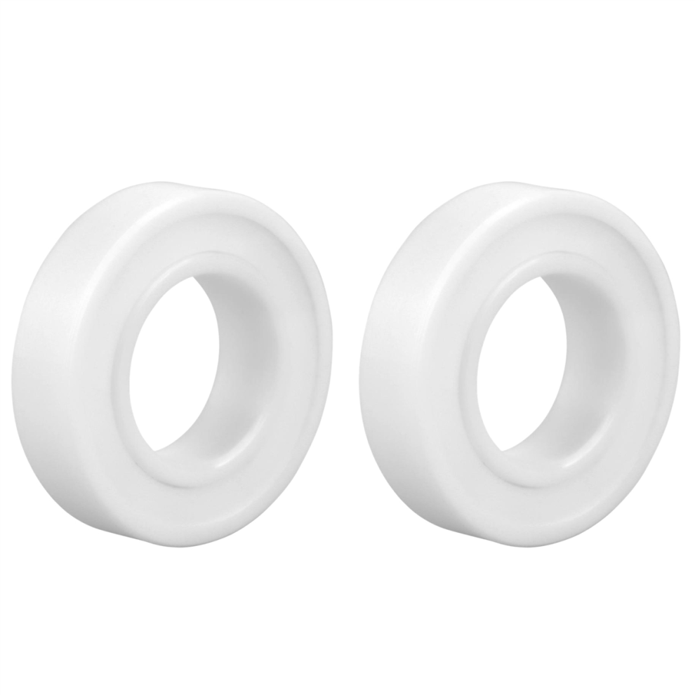 2X 608- Full Ceramic Sealed Bearing 8X22x7 Zro2 18273 White 4851062735890