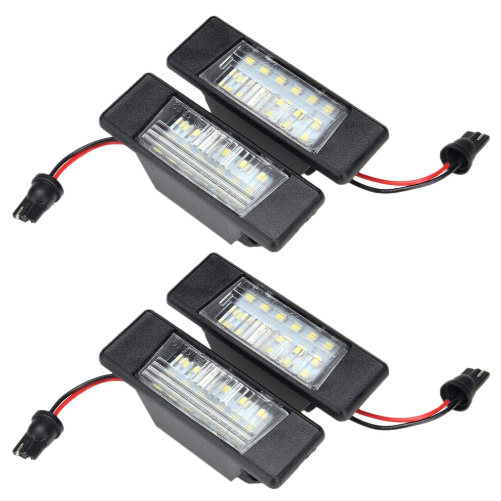 4Pcs Car 18Leds License Plate S For Juke Primera Bright Led Number Licence Plate Light 4851062742645