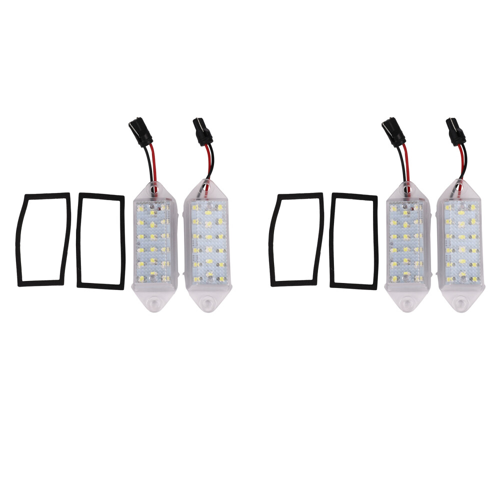 4Pcs Error Free Led Number Plate Bulbs 18Smd Led License Plate Lamp For X 2003-2017 White/Light 4851062742447