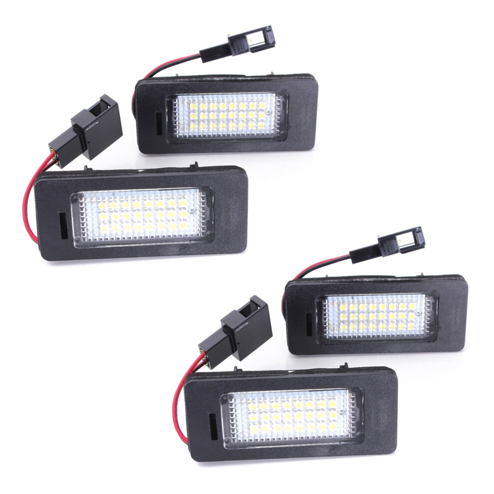 4X License Number Plate Led Lamp For A4 A5 Q5 S5 Tt 08-13 Error Free Light 4851062738778