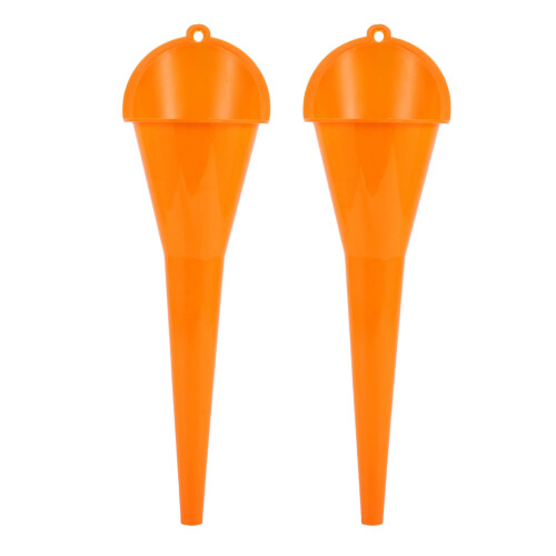 2X Multi-Function Car Fueling Funnel Engine Oil Additive Motorcycle Agricultural Machinery Funnel Yellow 1