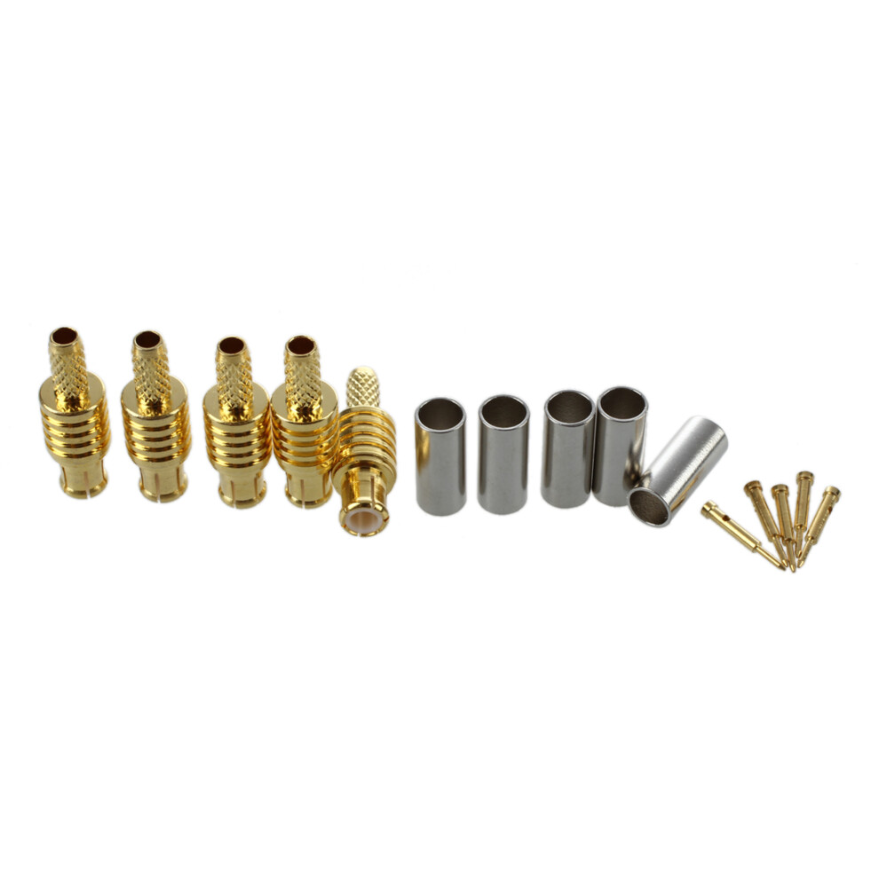 5Pcs Mcx Male Plug Straight Rf Adapter Connector For Rg179 Cable 4851062746254