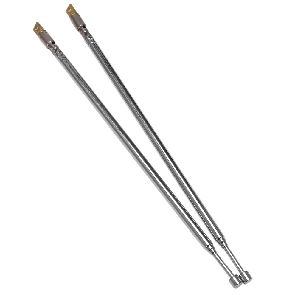 Photos - Radio / Clock Jojomino Pair 62.5cm 24.6" 4 Section Telescopic Stainless Steel AM FM Radio Universal Antenna 