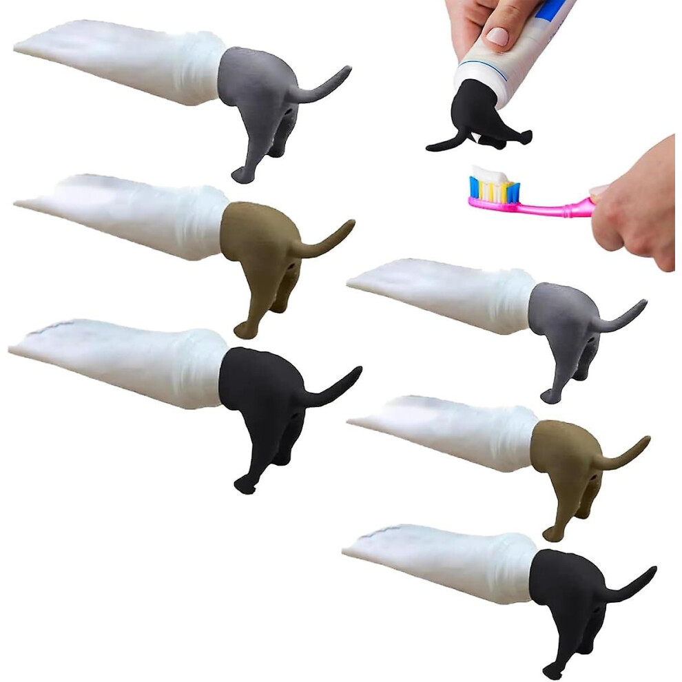 Pooping Dog Butt Toothpaste Topper (pack Of 6)