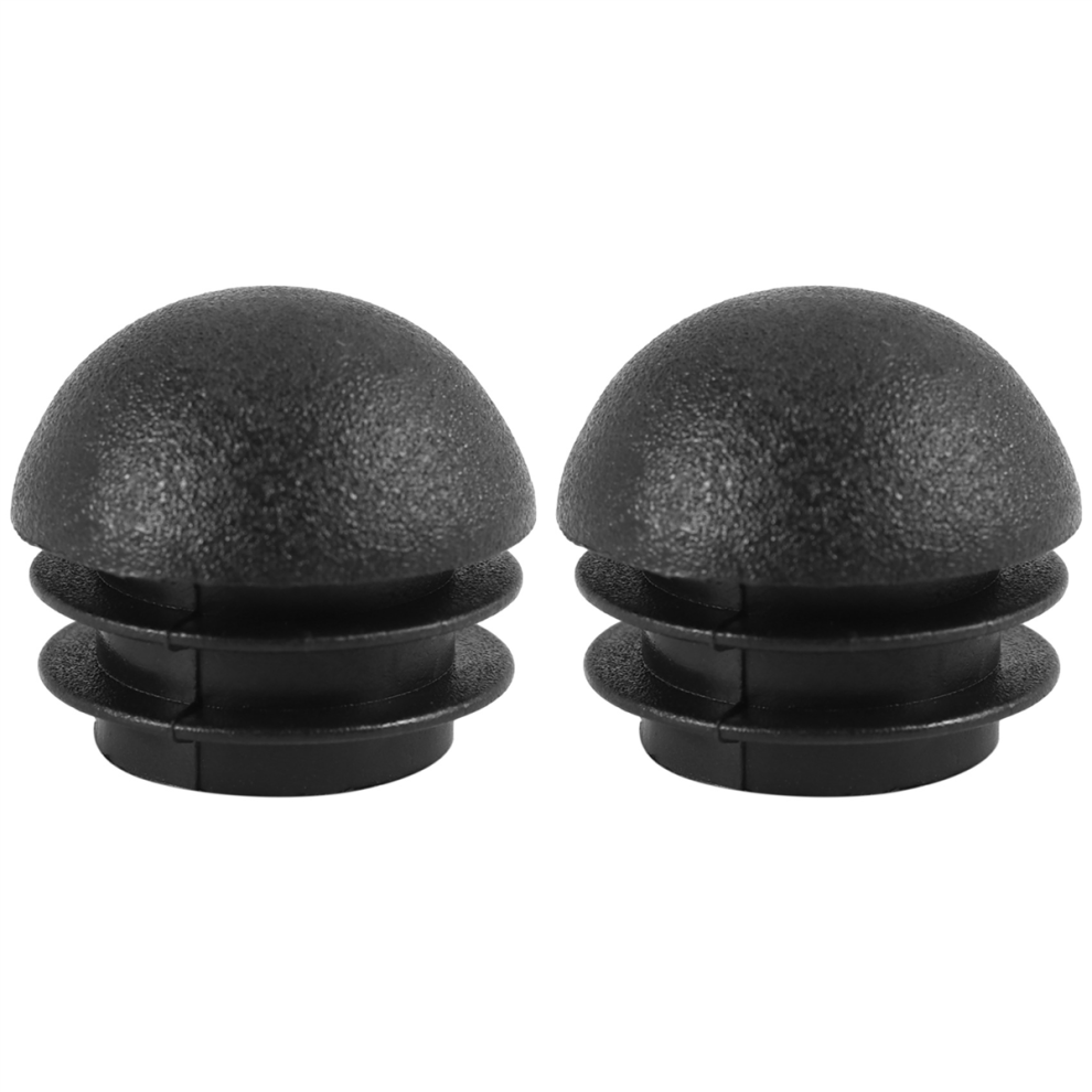 2 Pcs 25Mm Dia Plastic Round Tube Inserts End Blanking Caps Black 4851062744946