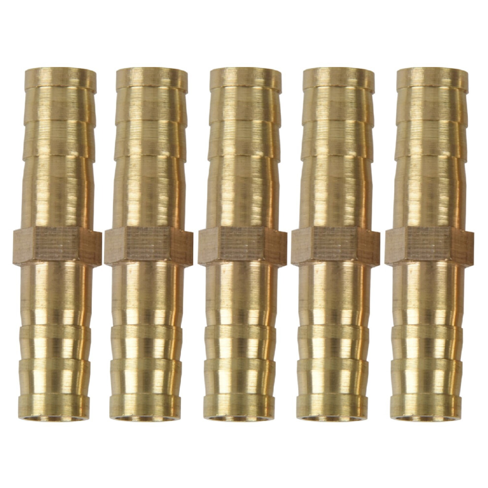 5Pcs 8Mm Inner Dia Air Gas Straight Hose Pipe Barb Coupler 4851062744656