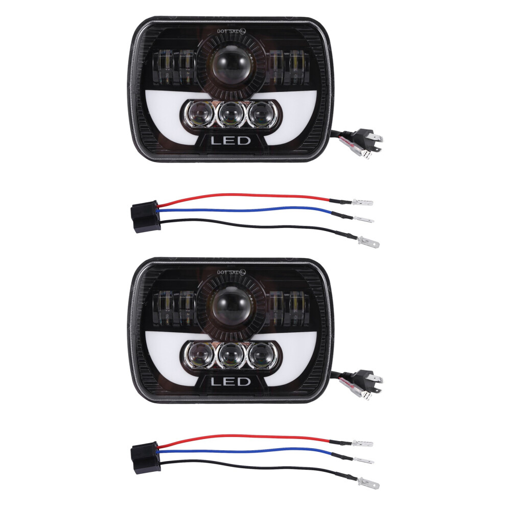 2X 300W 5X7 Led Headlights Led Sealed Beam Head With High Low Beam Led Head For Wrangler Yj Xj Light 4851062743703