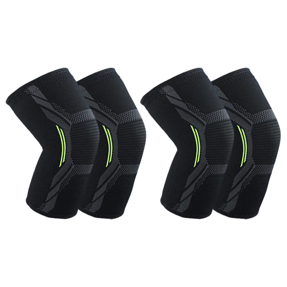2X Breathable Basketball Football Sports Kneepad High Elastic Volleyball Knee Pads Brace Training Knee Support XL-image-OPC-PDQK8Y6-NEW