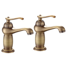 One Set Bath Tap Cool/Hot Tub Spout Antique Brass Mixer Solid Copper Luxury Europe Style Tap Taps