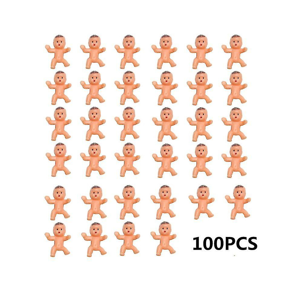 100pcs 1inch Mini Plastic Baby Favor Supplies For Baby Shower And Ice Cube Game-mxbc
