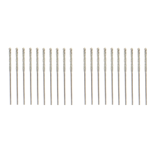40Pcs 0.8mm Diamond Coated Tipped Tip Twist Drill Bit for Glass Jewelry Stone Tile