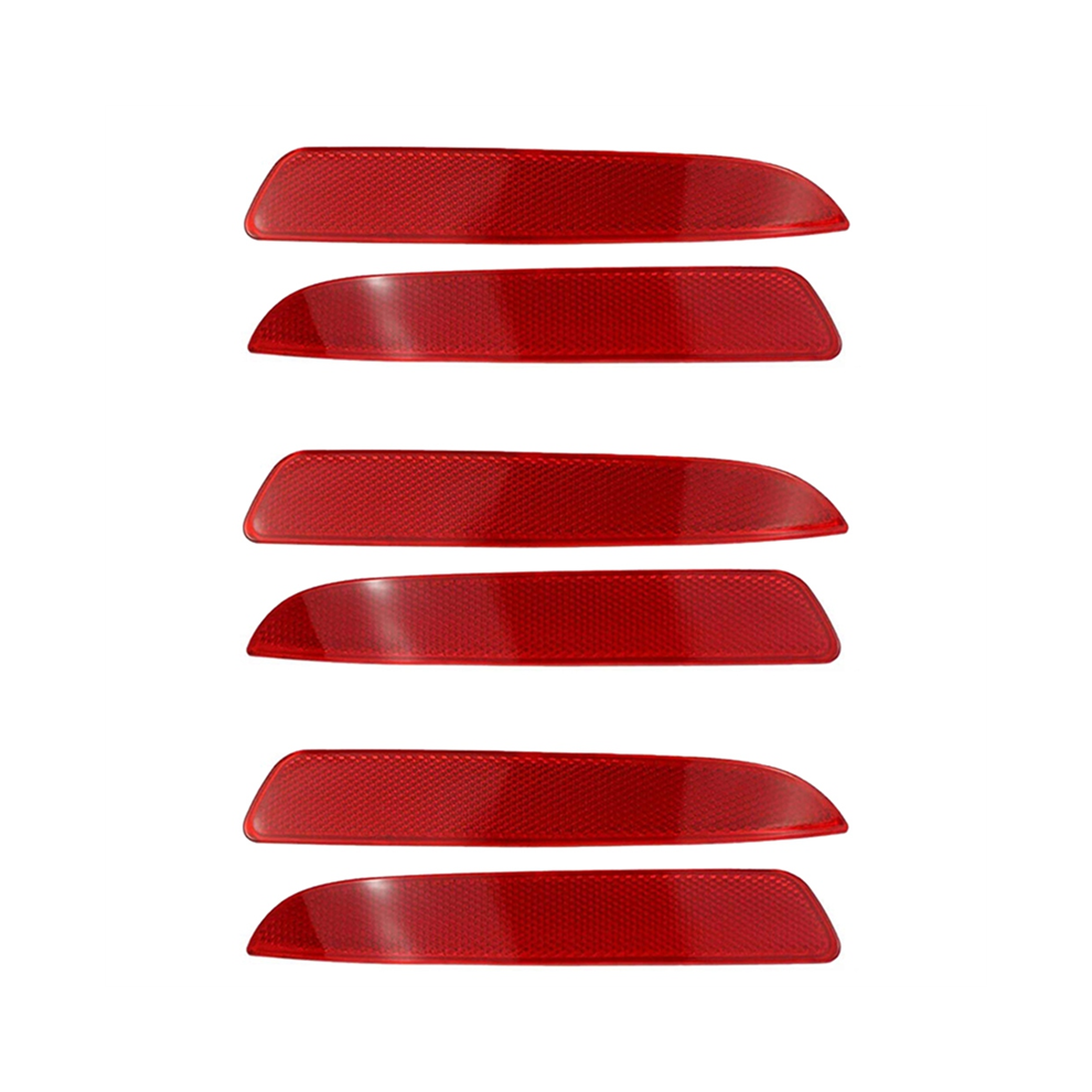 6X Car Rear Bumper Reflector Warning Tail For X5 E70 2007 2008 2009 63217158949 63217158950 Light 4851062750411