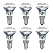 Replacement Lava Lamp E14 R39 30W Spotlight Screw in Light Bulb Clear Reflector Spot Light Bulbs Lava Incandescent 6Pcs