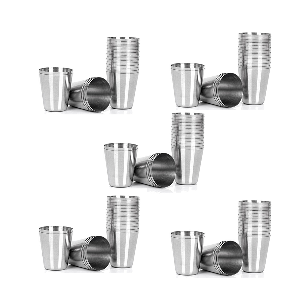 75 Pcs Stainless Steel Shot Glasses Drinking ,30Ml(1Oz) Camping Travel Coffee Tea Cup,for Whiskey Liquor