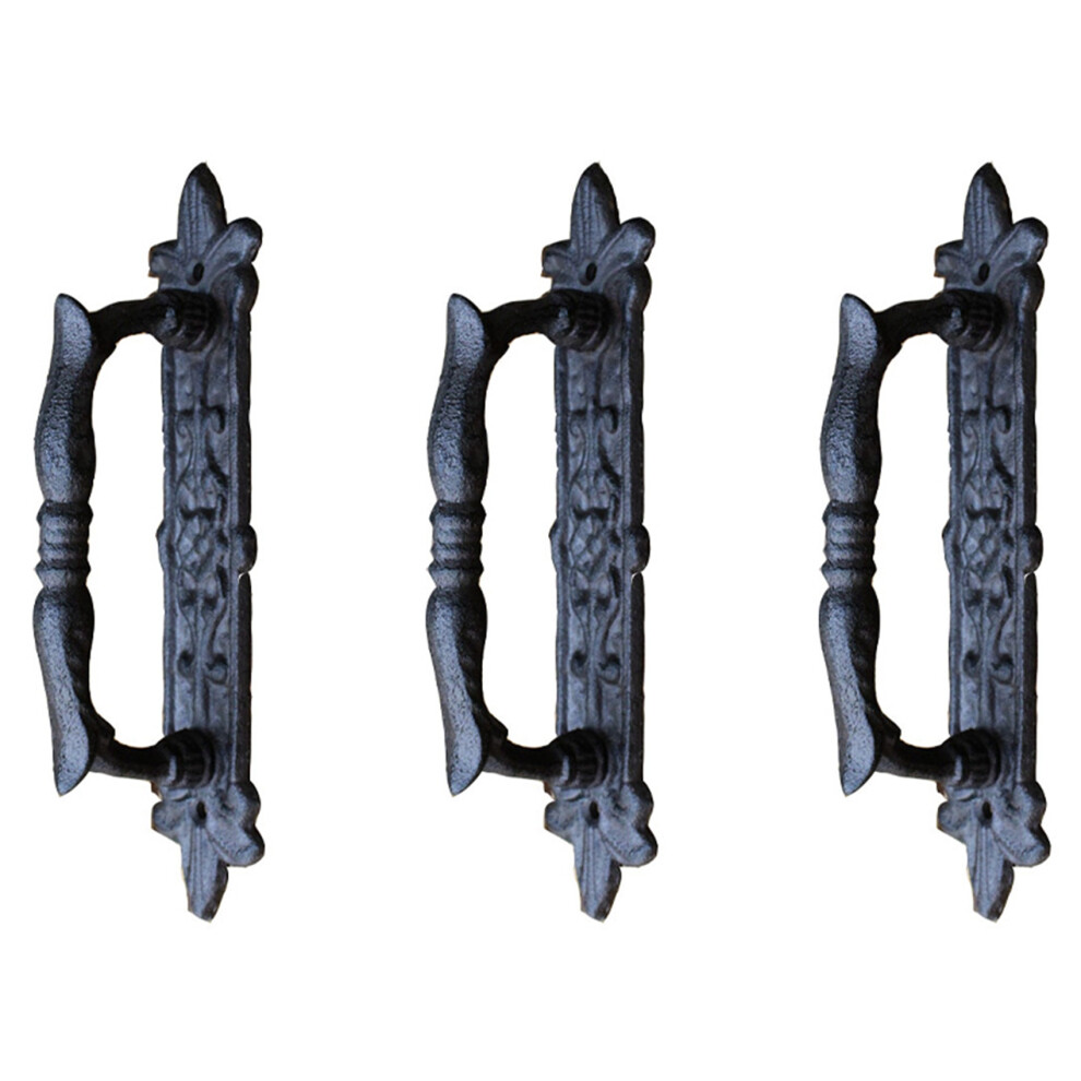 3X European Retro Cast Iron Craft For Garden/Courtyard Door Handle Decoration For Home Door 4851062749316
