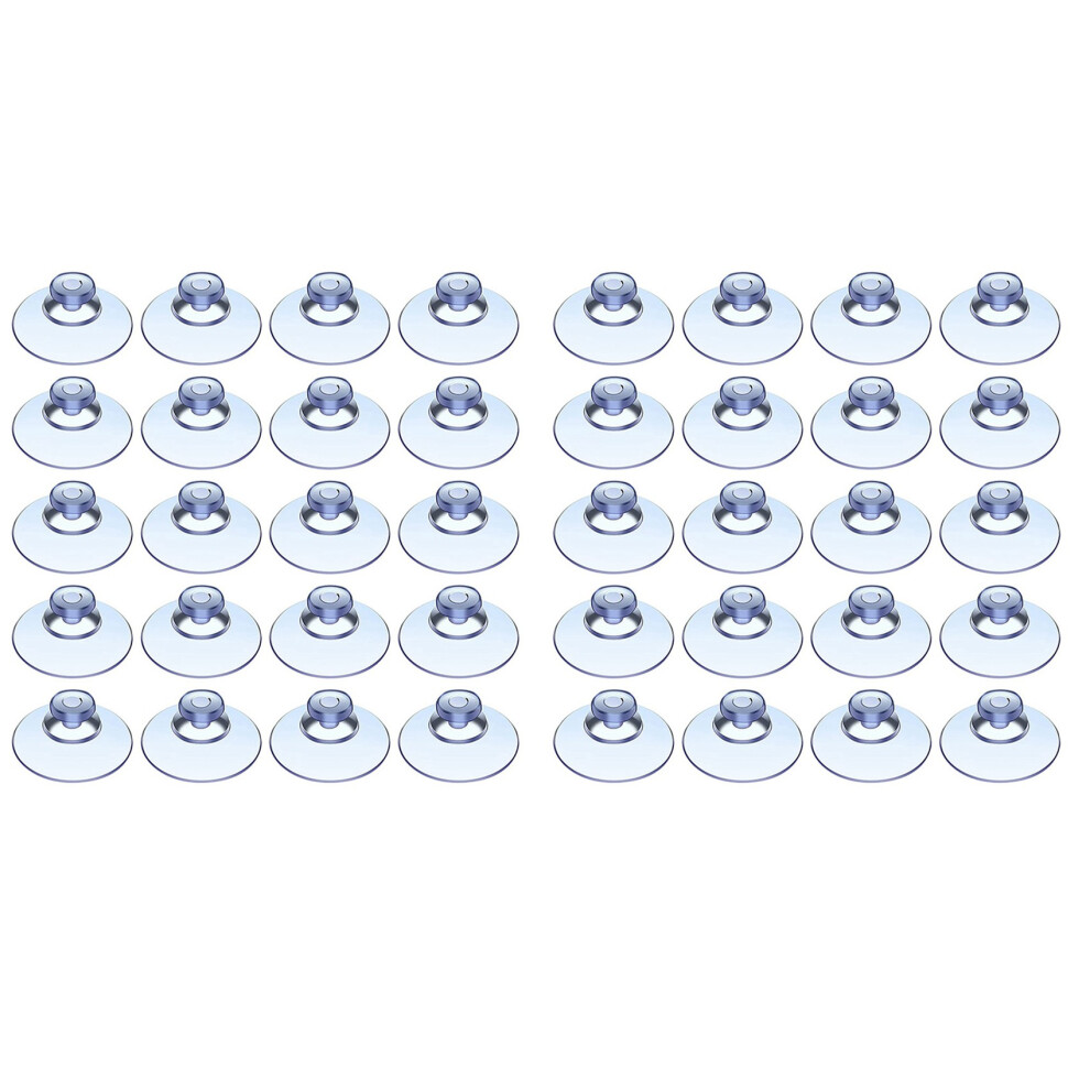 200Pcs Transparent Suction Cups, Plastic Suction Cups, Pads Without Hooks For Outdoor, Kitchen,Bathroom,Window 20Mm 4851062749125