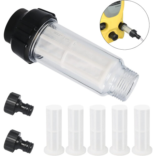 Water Filter Garden Hose, 3/4 Inch Water Pre Filter Water Filter Set